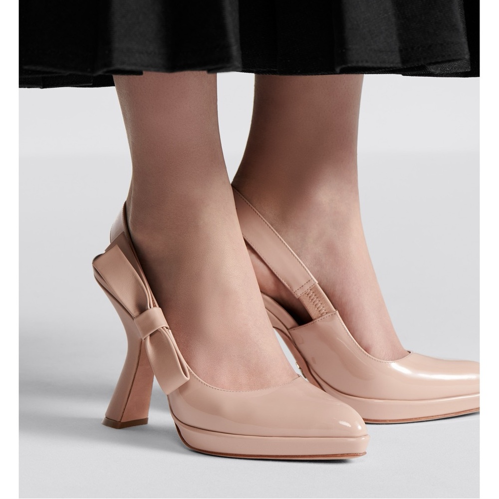 Dior Sweet D Nude Patent Calfskin Shoes